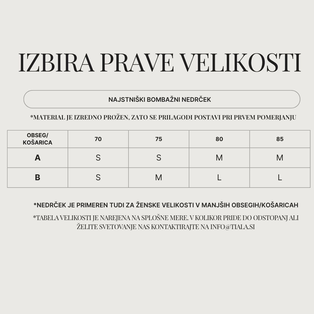 Tabela velikosti