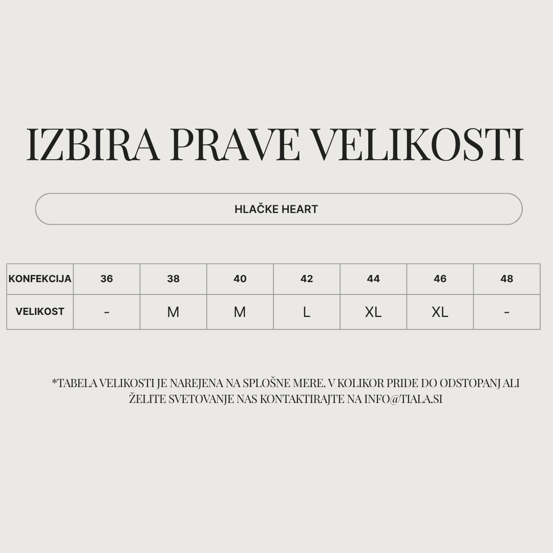 Tabela velikosti