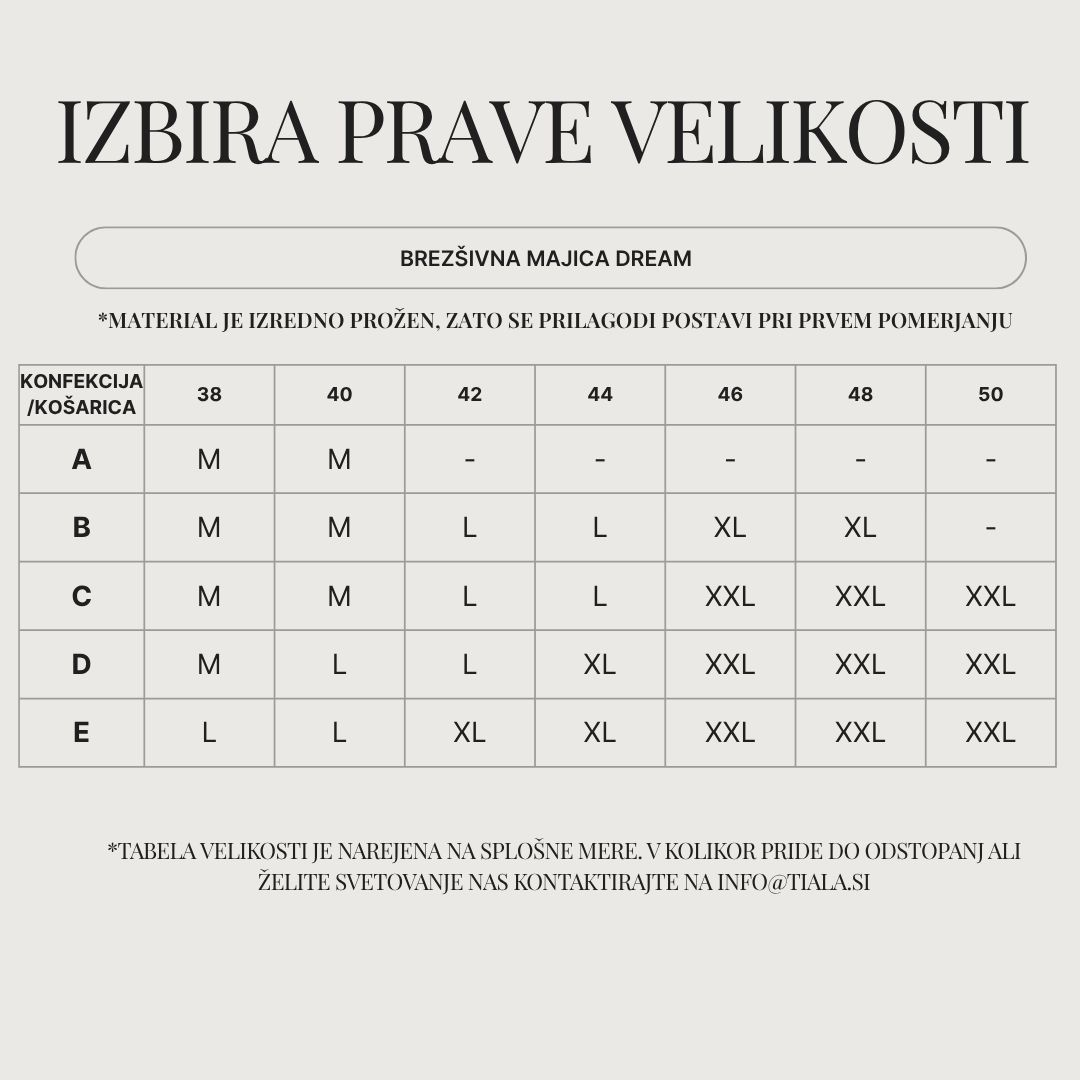 Tabela velikosti