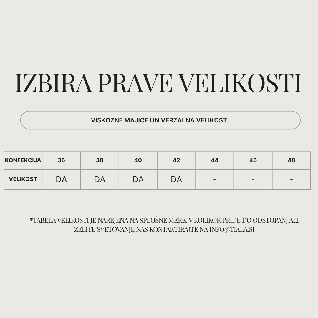 Tabela velikosti