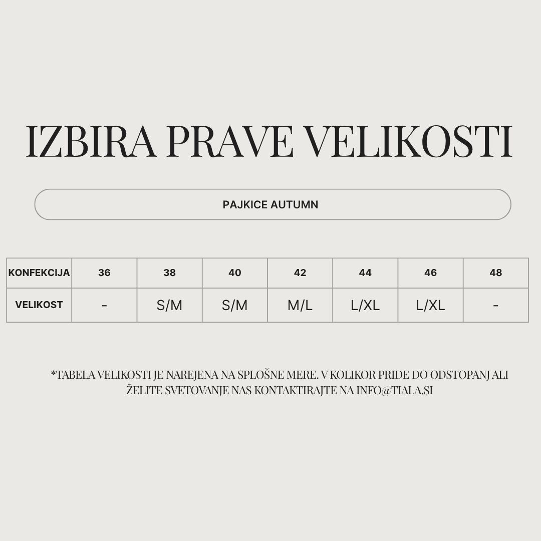 Tabela velikosti