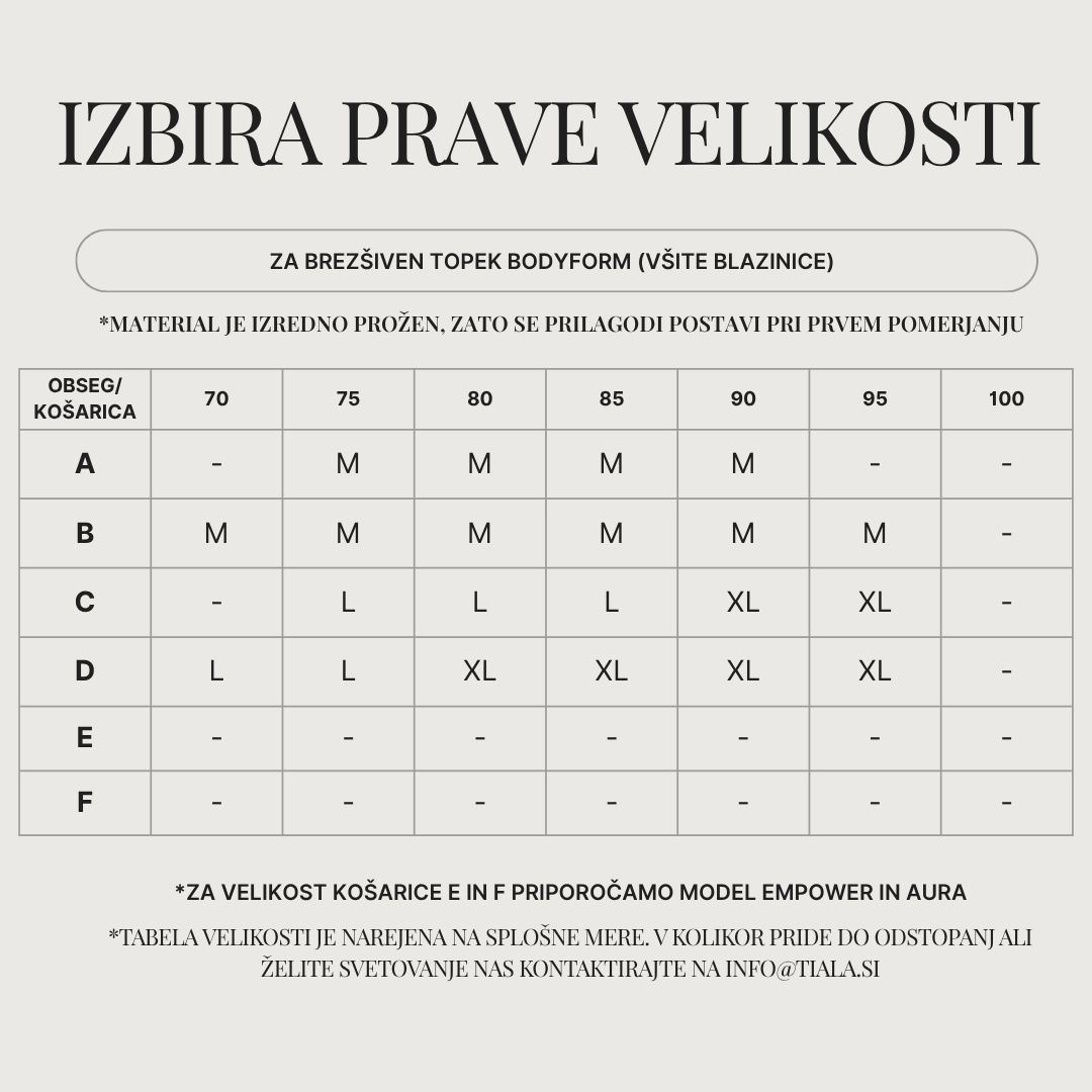 Tabela velikosti