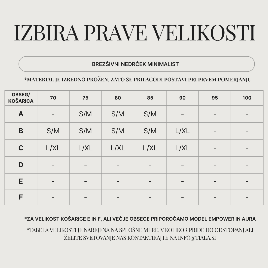Tabela velikosti