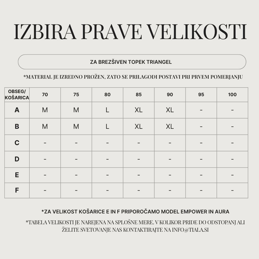 Tabela velikosti