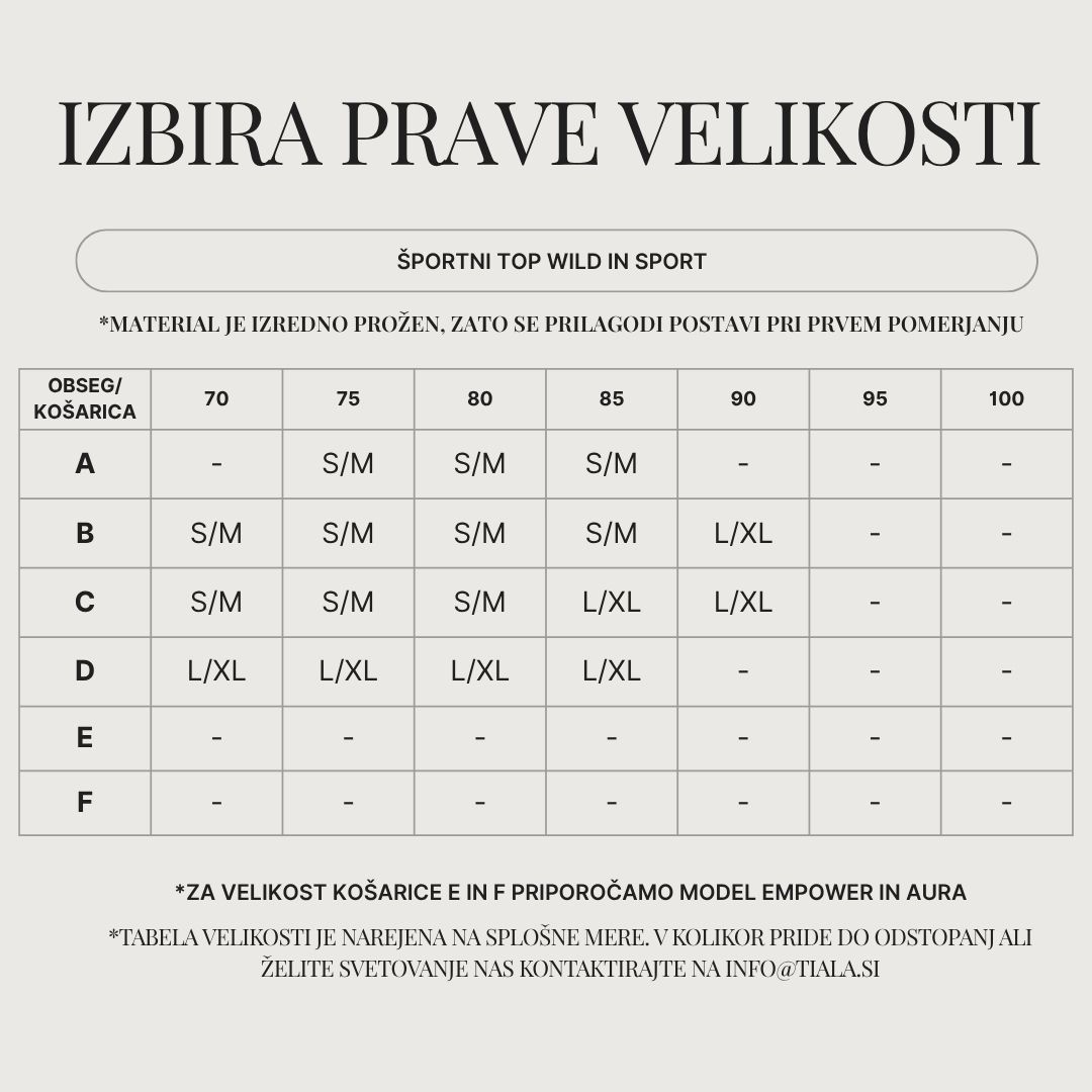 Tabela velikosti